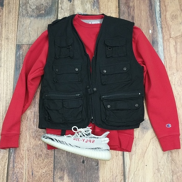 Other - 100% Cotton Black Tactical Vest Size XL